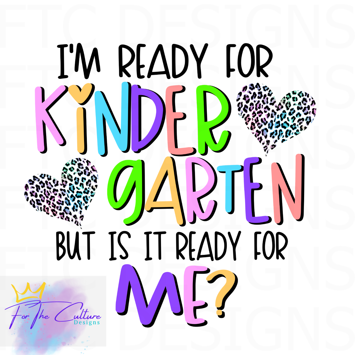 I'm ready for Kindergarten T-shirt