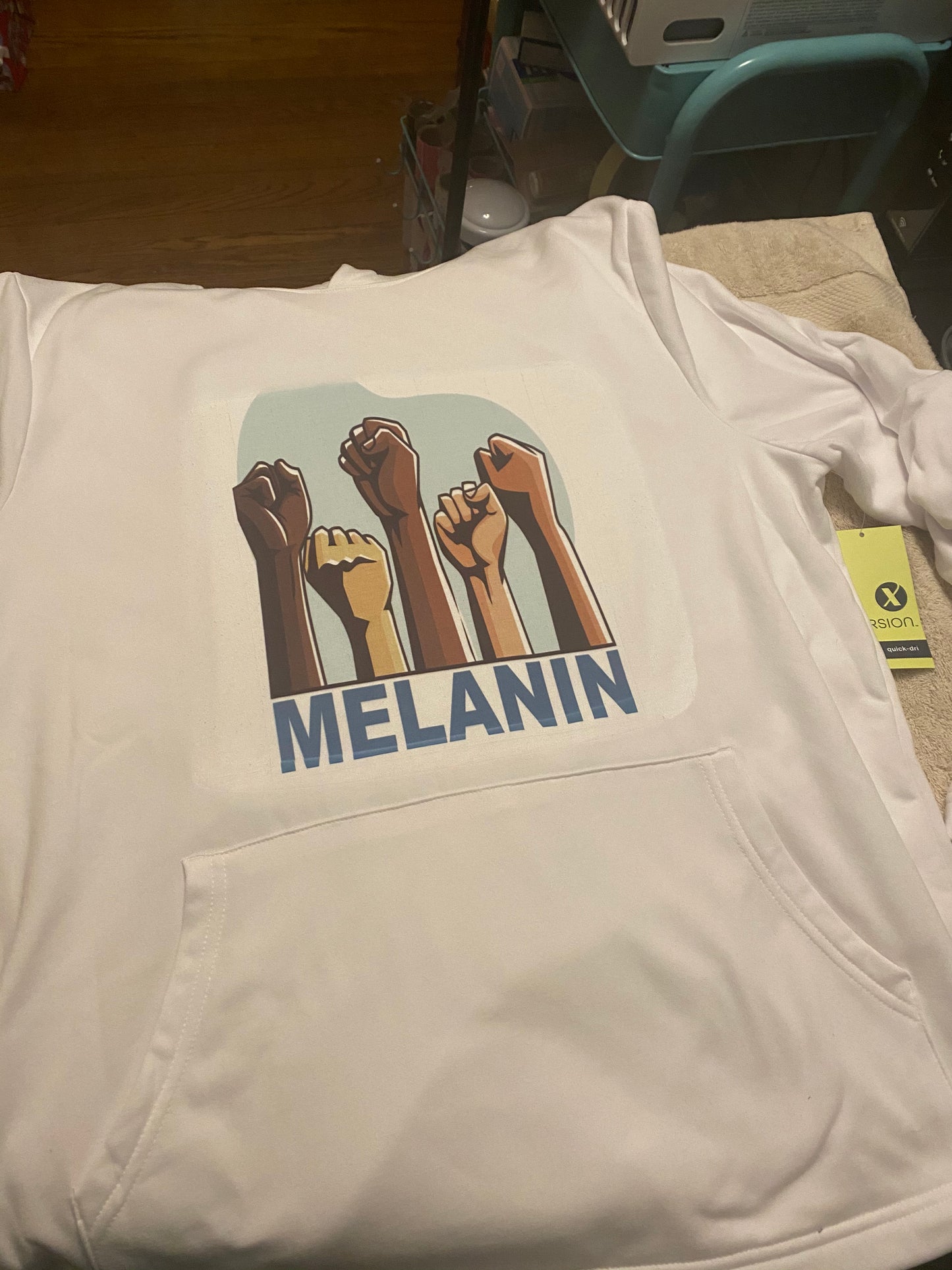 Melanin revolution fists sweatshirt